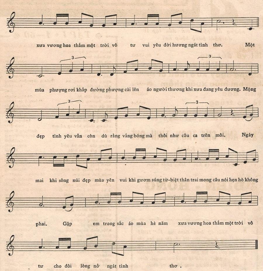 Sheet nhạc Tà Áo Trắng 2